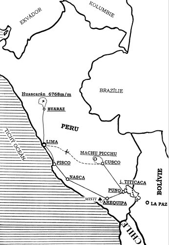 Peru - treking v říši Inků - mapka