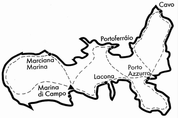 Itálie - Elba + Toskánsko na kole - mapka