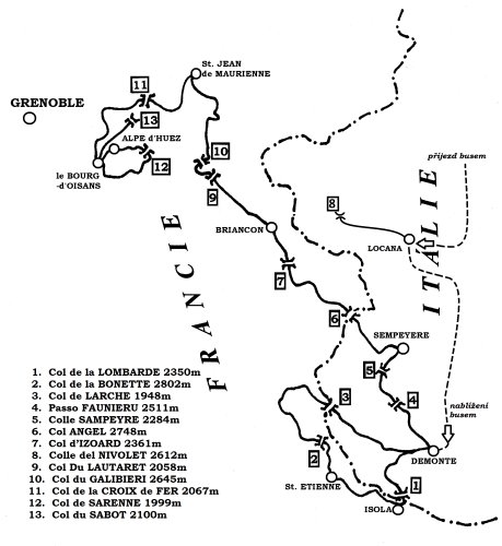Eurosedla 2000 na kole - Francouzsko-italské pomezí