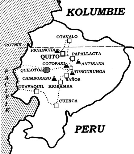 Ekvádor - mapka